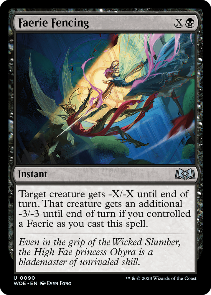 Faerie Fencing [Wilds of Eldraine] Magic: The Gathering