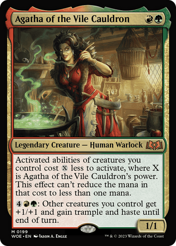 Agatha of the Vile Cauldron [Wilds of Eldraine] Magic: The Gathering