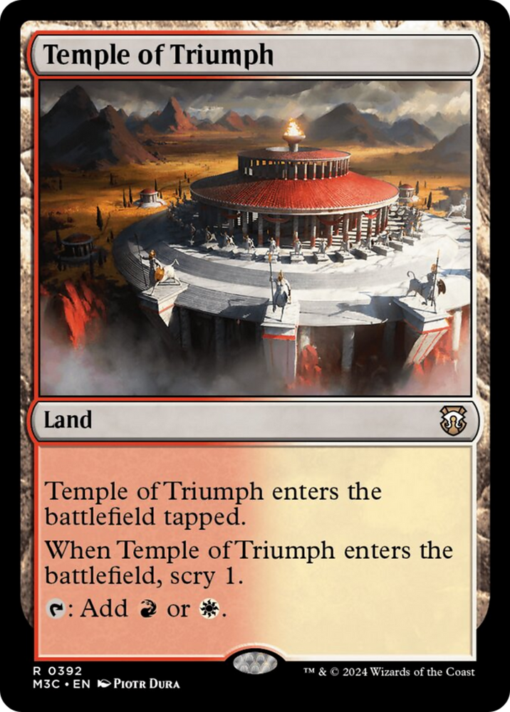 Temple of Triumph [Modern Horizons 3 Commander] Magic: The Gathering