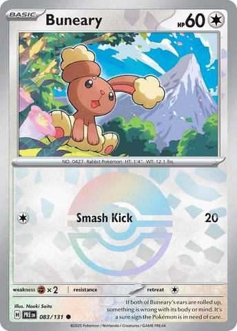 Buneary (083/131) (Poke Ball Pattern) [Scarlet & Violet: Prismatic Evolutions] Pokémon