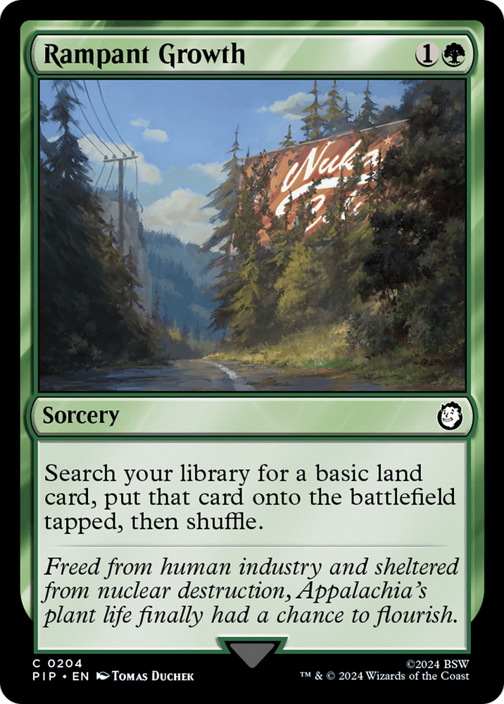 Rampant Growth [Fallout] Magic: The Gathering