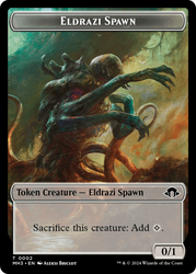Eldrazi Spawn // Blood Double-Sided Token [Modern Horizons 3 Tokens] Magic: The Gathering