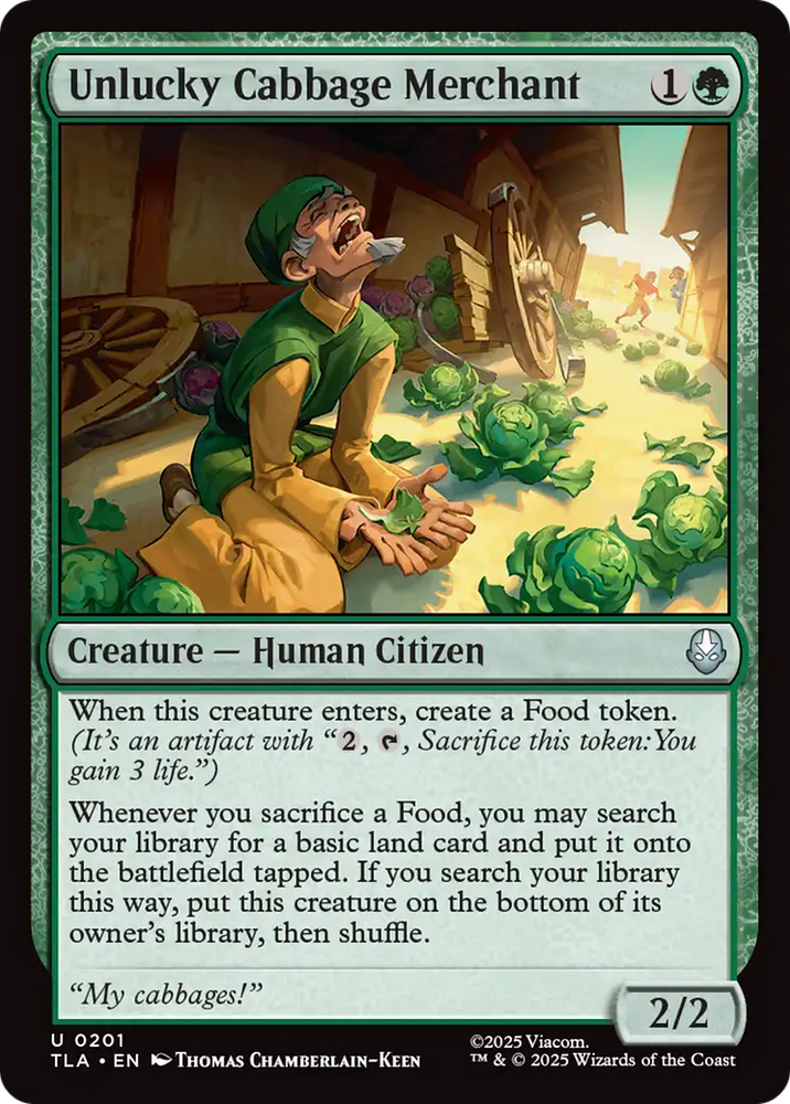 Unlucky Cabbage Merchant [Avatar: The Last Airbender] Magic: The Gathering
