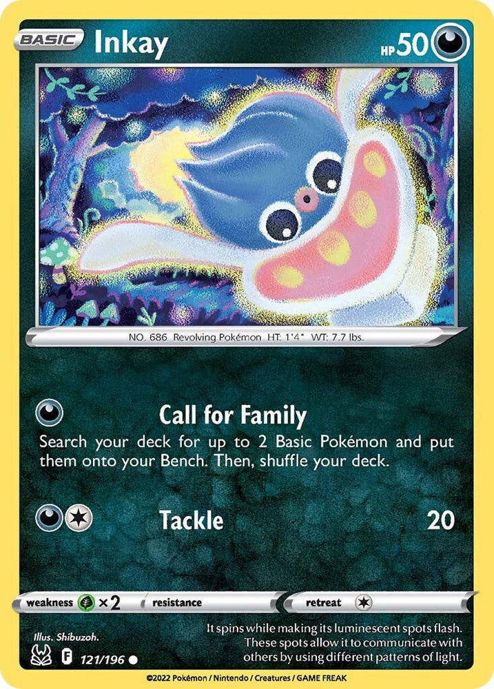Inkay (121/196) [Sword & Shield: Lost Origin] Pokémon