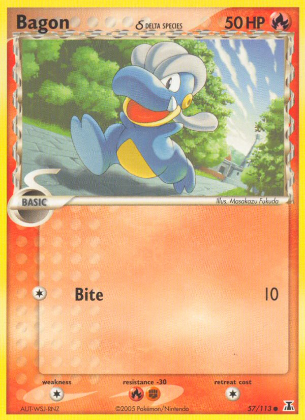 Bagon (57/113) (Delta Species) [EX: Delta Species] Pokémon