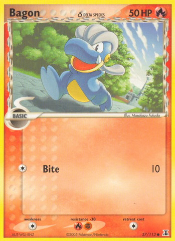 Bagon (57/113) (Delta Species) [EX: Delta Species] Pokémon