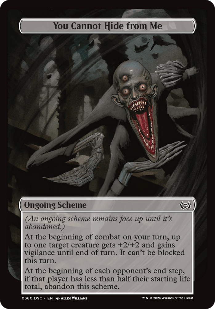 You Cannot Hide from Me (Full Art) [Duskmourn: Archenemy] Magic: The Gathering