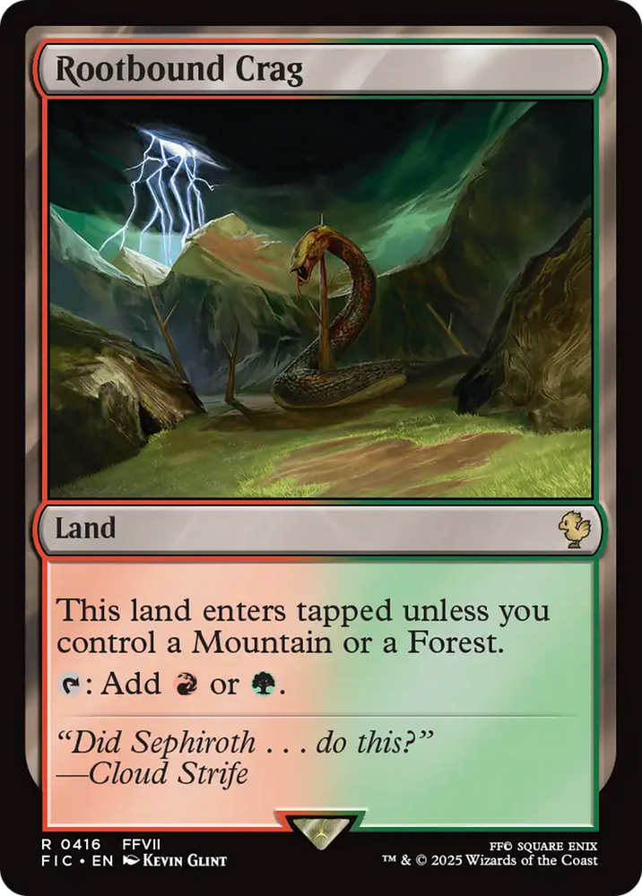 Rootbound Crag [FINAL FANTASY Commander] Magic: The Gathering