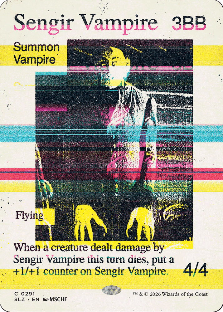 Sengir Vampire (0291) [Secret Lair x MSCHF: The Zeta Set] Magic: The Gathering