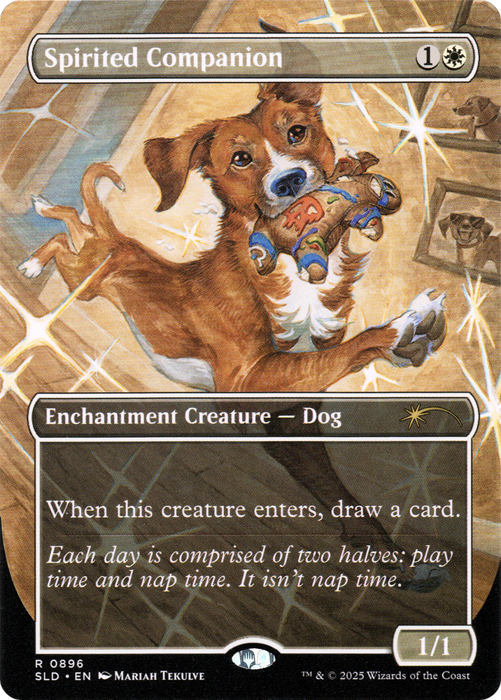 Spirited Companion (0896) (Rainbow Foil) [Secret Lair Drop Series] Magic: The Gathering
