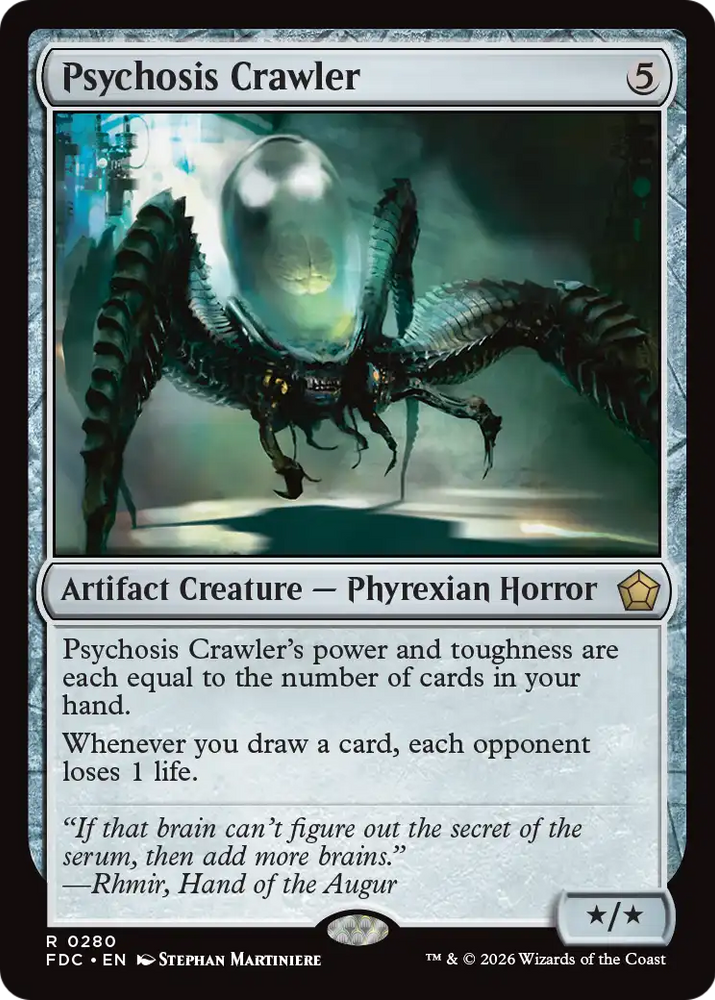 Psychosis Crawler [Foundations Commander] Magic: The Gathering