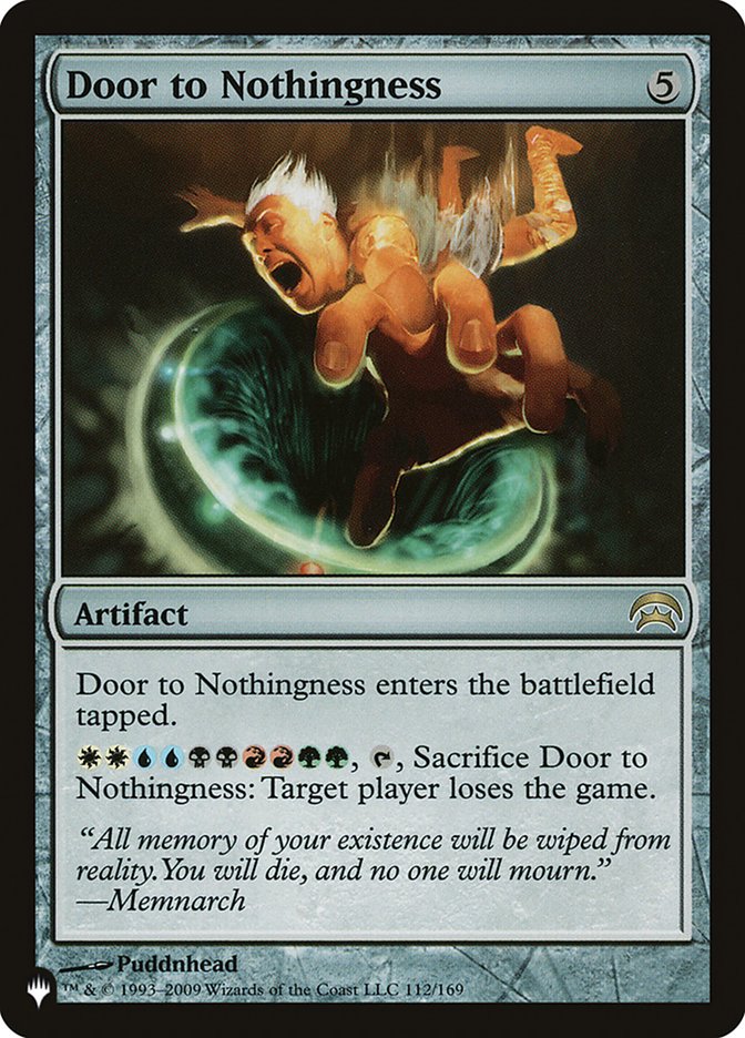 Door to Nothingness [The List] Magic: The Gathering