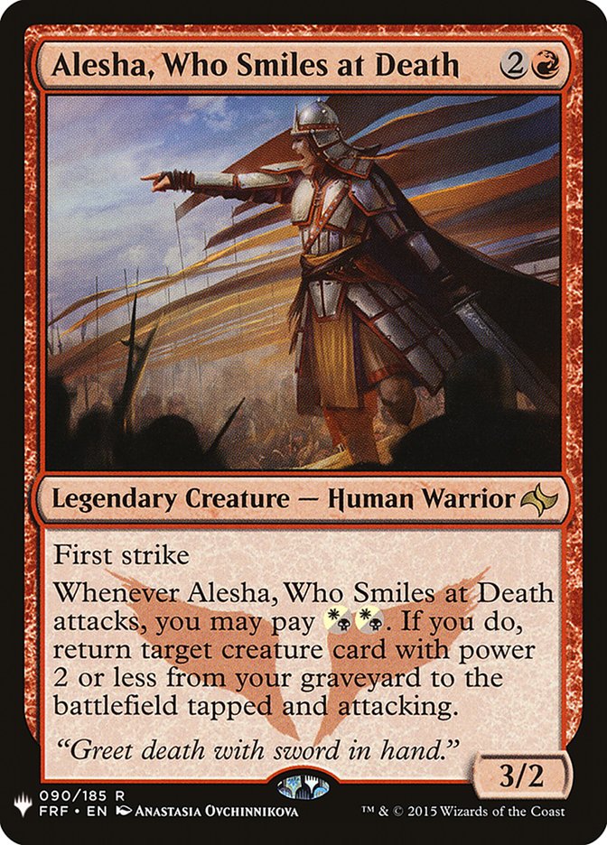Alesha, Who Smiles at Death [The List] Magic: The Gathering