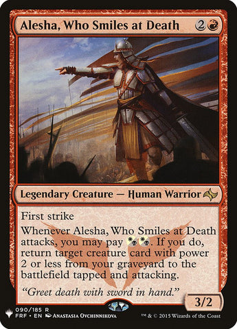 Alesha, Who Smiles at Death [The List] Magic: The Gathering