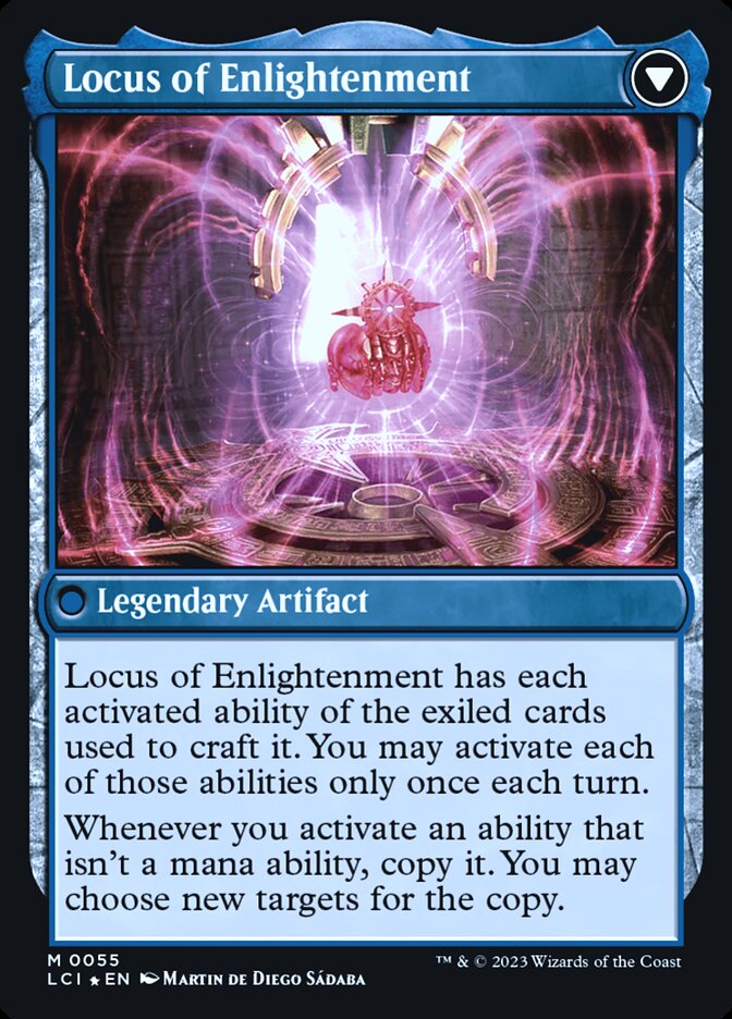 The Enigma Jewel // Locus of Enlightenment [The Lost Caverns of Ixalan Prerelease Cards] Magic: The Gathering
