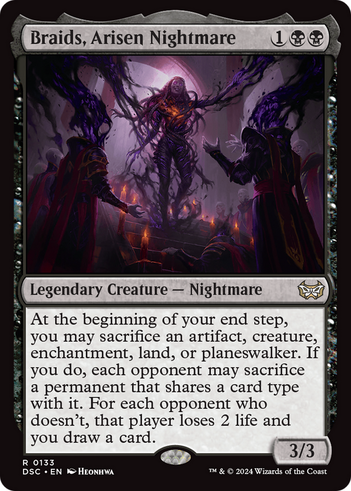 Braids, Arisen Nightmare [Duskmourn: House of Horror Commander] Magic: The Gathering