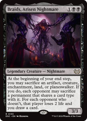 Braids, Arisen Nightmare [Duskmourn: House of Horror Commander] Magic: The Gathering