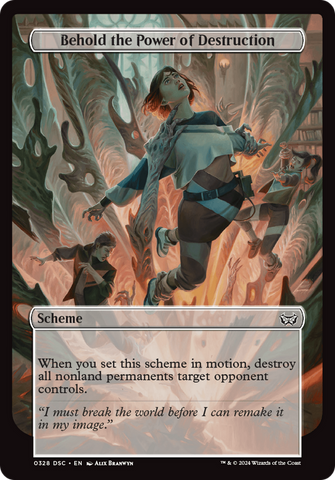 Behold the Power of Destruction (Full Art) [Duskmourn: Archenemy] Magic: The Gathering