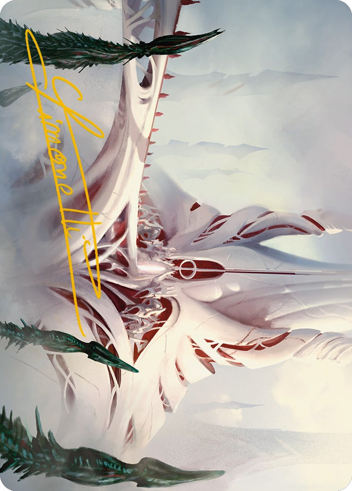 The Fair Basilica Art Card (Gold-Stamped Signature) [Phyrexia: All Will Be One Art Series] Magic: The Gathering