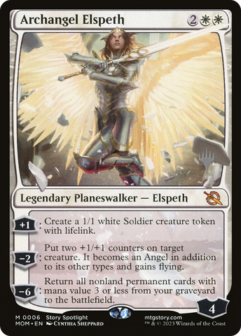 Archangel Elspeth (Promo Pack) [March of the Machine Promos] Magic: The Gathering