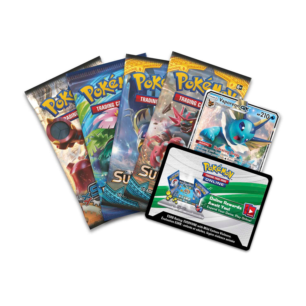 Elemental Power Collector's Tin (Vaporeon GX) Pokémon