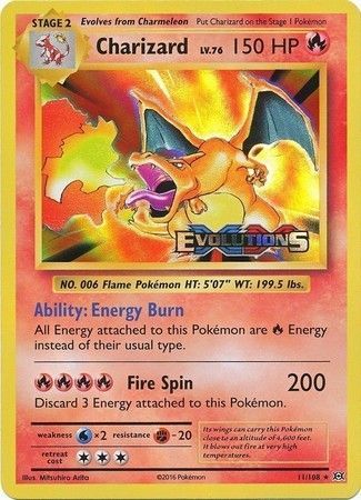 Charizard (11/108) (XY Evolutions Prerelease) [XY: Black Star Promos] Pokémon