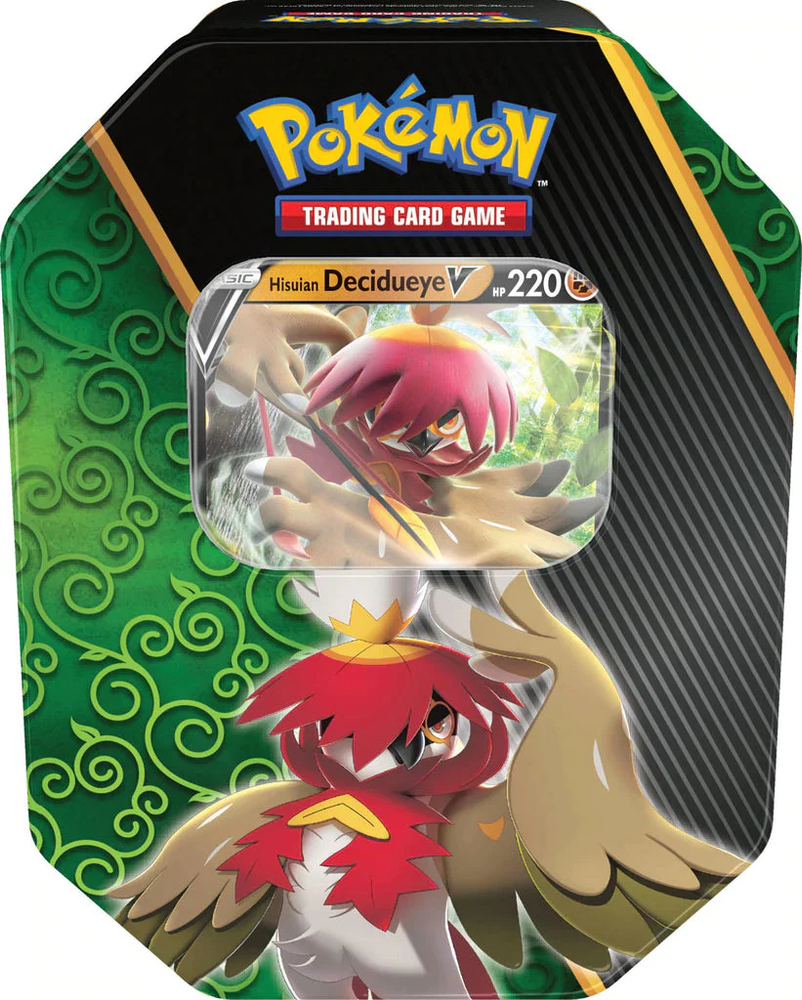 Divergent Powers Tin (Hisuian Decidueye V) (International Version) Pokémon