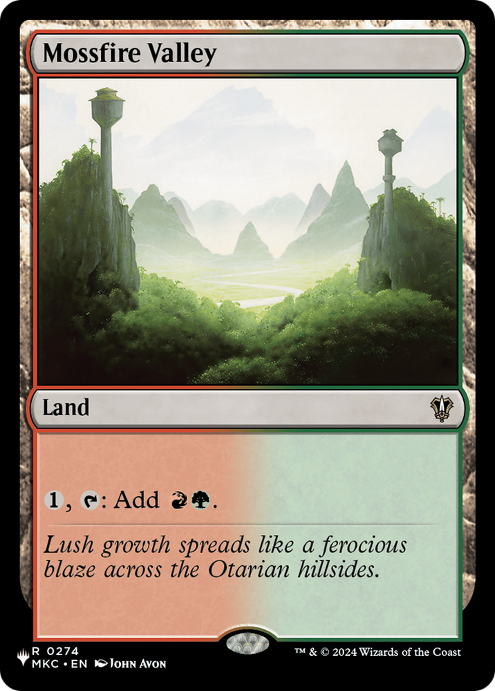 Mossfire Valley (MKC) [The List] Magic: The Gathering
