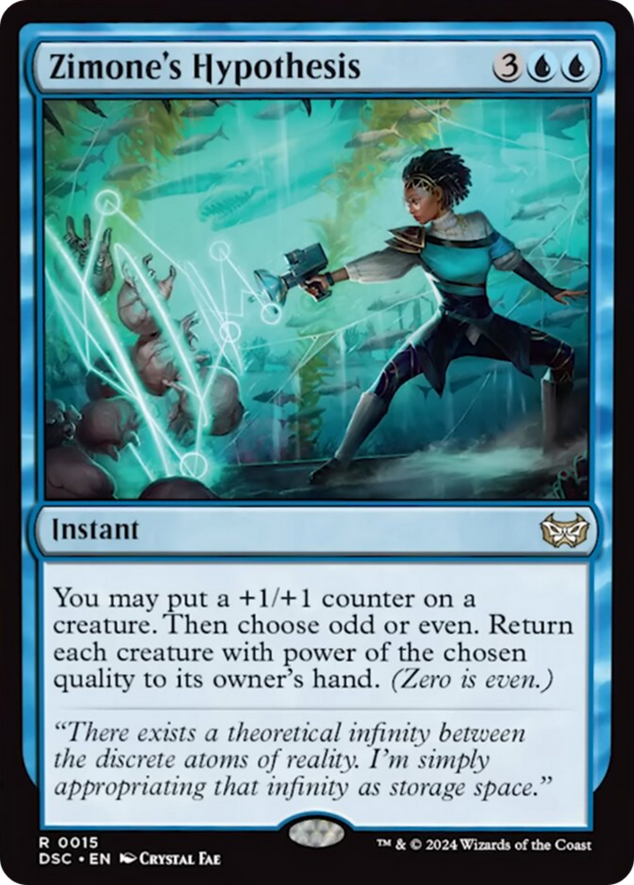 Zimone's Hypothesis (Extended Art) [Duskmourn: House of Horror Commander] Magic: The Gathering