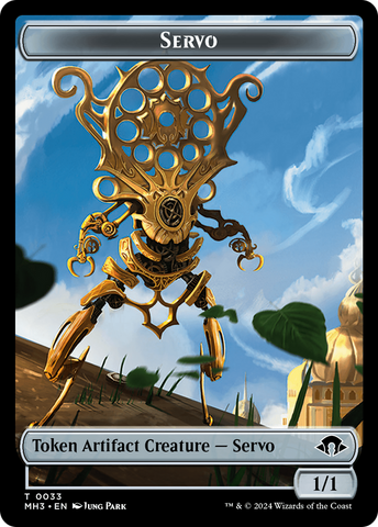 Aetherborn // Servo Double-Sided Token [Modern Horizons 3 Commander Tokens] Magic: The Gathering