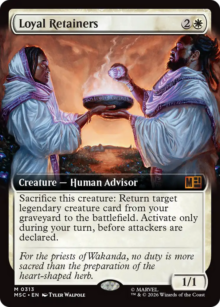 Loyal Retainers (Extended Art) [Marvel Super Heroes Commander] Magic: The Gathering