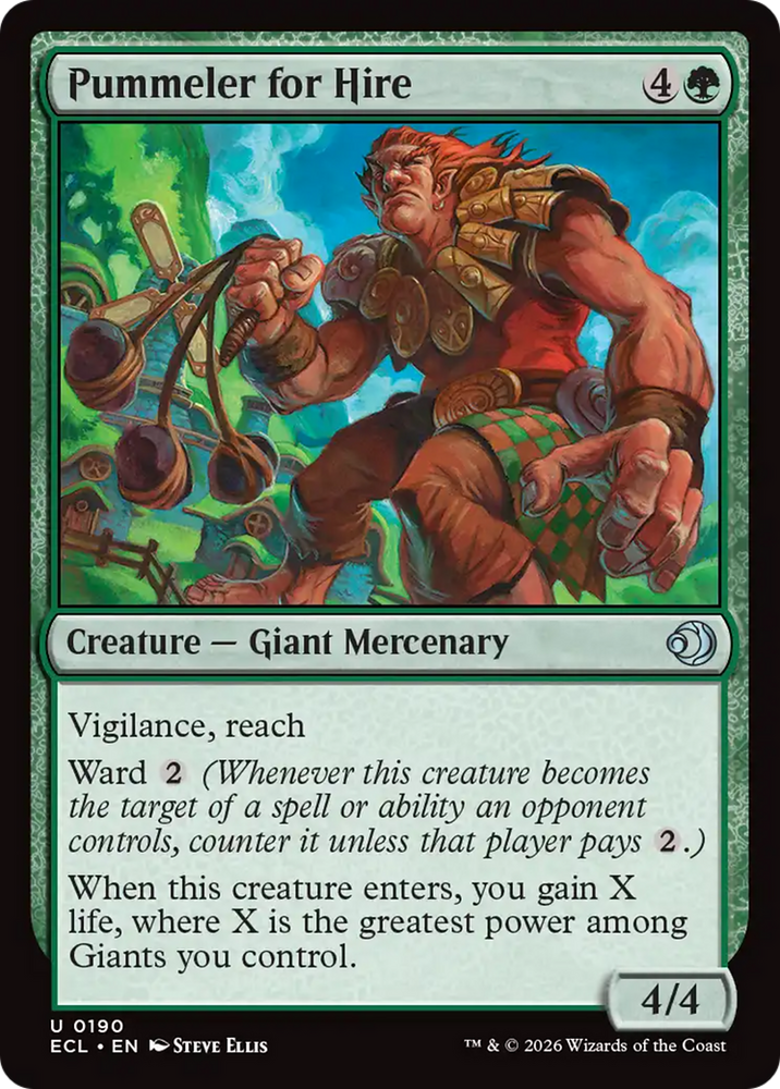 Pummeler for Hire [Lorwyn Eclipsed] Magic: The Gathering