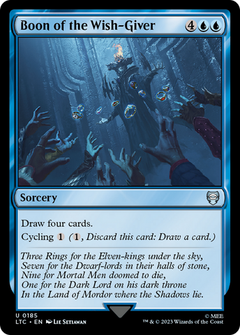 Boon of the Wish-Giver [The Lord of the Rings: Tales of Middle-Earth Commander] Magic: The Gathering