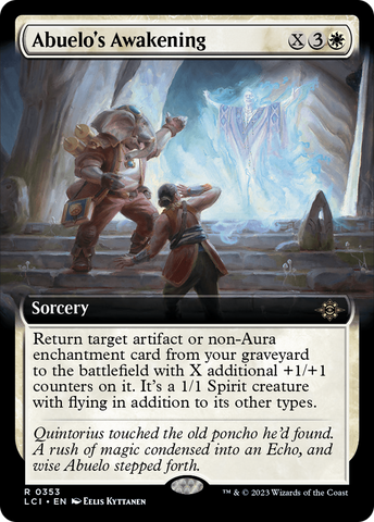 Abuelo's Awakening (Extended Art) [The Lost Caverns of Ixalan] Magic: The Gathering