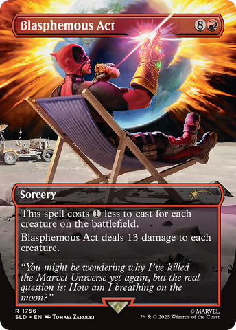 Blasphemous Act (1756) (Rainbow Foil) [Secret Lair Drop Series] Magic: The Gathering