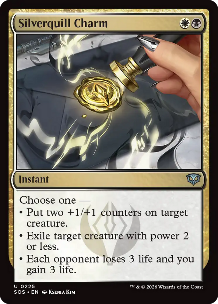Silverquill Charm [Secrets of Strixhaven] Magic: The Gathering