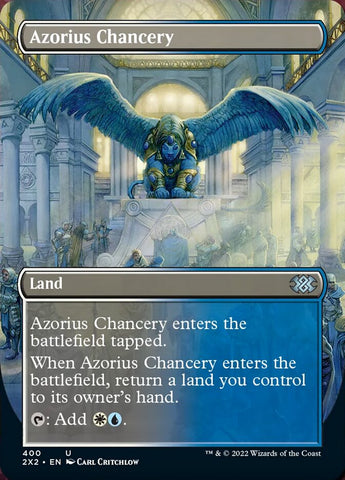 Azorius Chancery (Borderless Alternate Art) [Double Masters 2022] Magic: The Gathering
