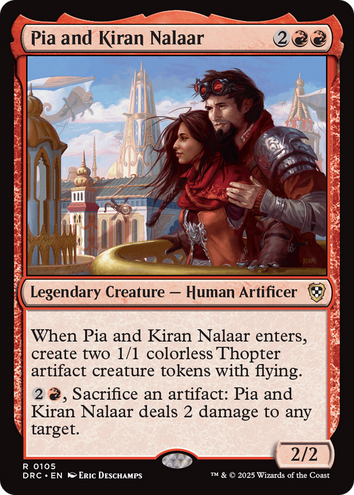 Pia and Kiran Nalaar [Aetherdrift Commander] Magic: The Gathering