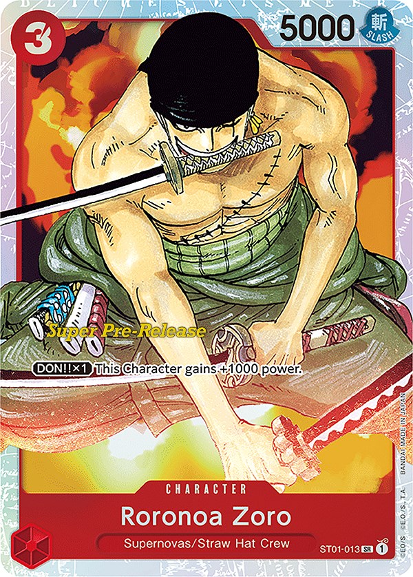Roronoa Zoro [Super Pre-Release Starter Deck: Straw Hat Crew] Bandai