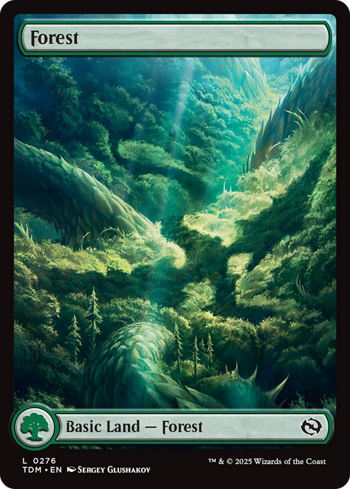 Forest (0276) [Tarkir: Dragonstorm] Magic: The Gathering