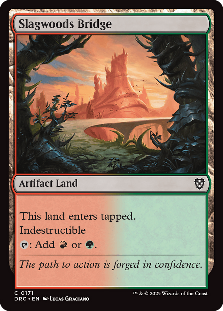 Slagwoods Bridge [Aetherdrift Commander] Magic: The Gathering