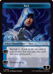 Spirit // Jace Double-Sided Token [Reality Fracture Commander Tokens] Magic: The Gathering
