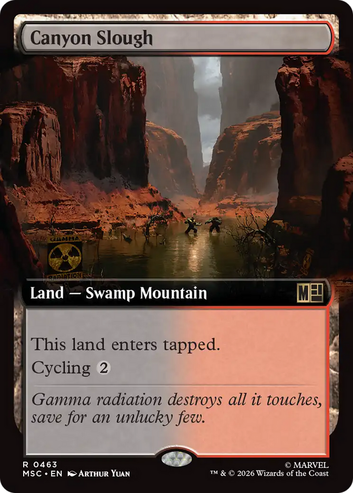 Canyon Slough (Extended Art) [Marvel Super Heroes Commander] Magic: The Gathering