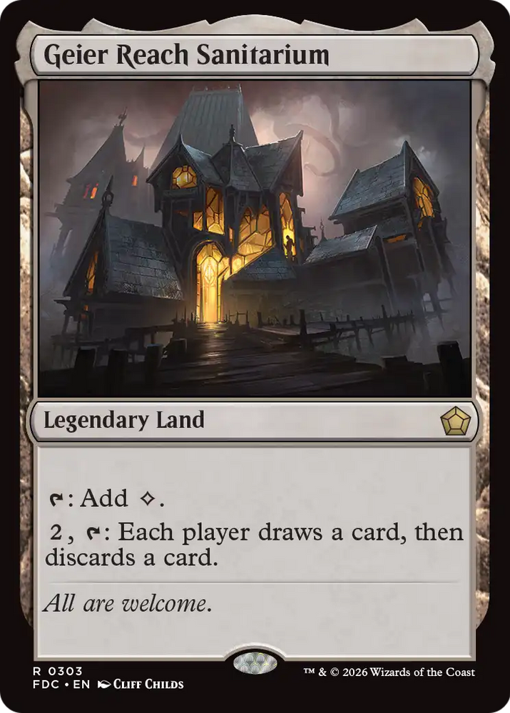 Geier Reach Sanitarium [Foundations Commander] Magic: The Gathering