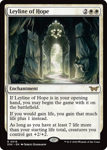 Leyline of Hope [Duskmourn: House of Horror] Magic: The Gathering