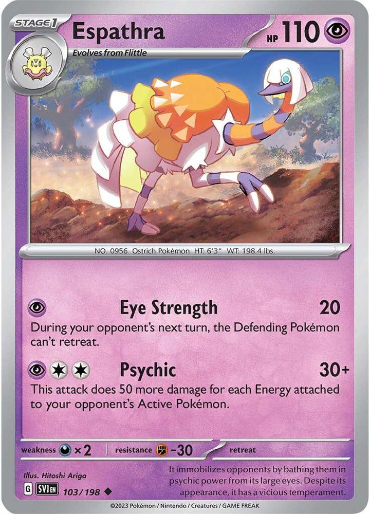 Espathra (103/198) [Scarlet & Violet: Base Set] Pokémon