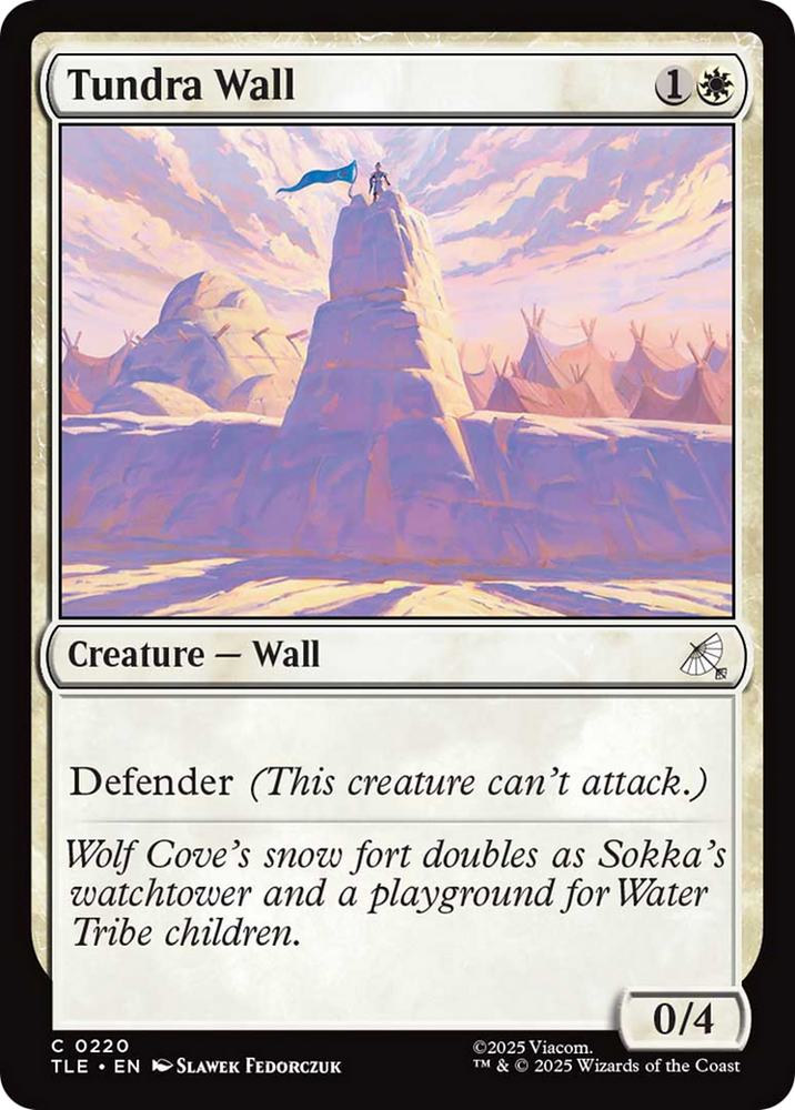 Tundra Wall [Avatar: The Last Airbender: Eternal-Legal] Magic: The Gathering