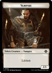 Vampire // Dinosaur (0009) Double-Sided Token [The Lost Caverns of Ixalan Tokens] Magic: The Gathering