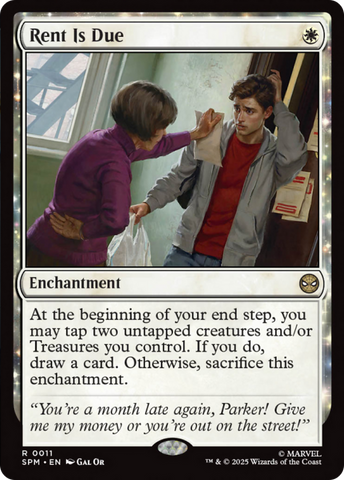 Rent Is Due [Marvel's Spider-Man] Magic: The Gathering