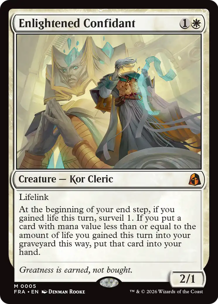 Enlightened Confidant [Reality Fracture] Magic: The Gathering